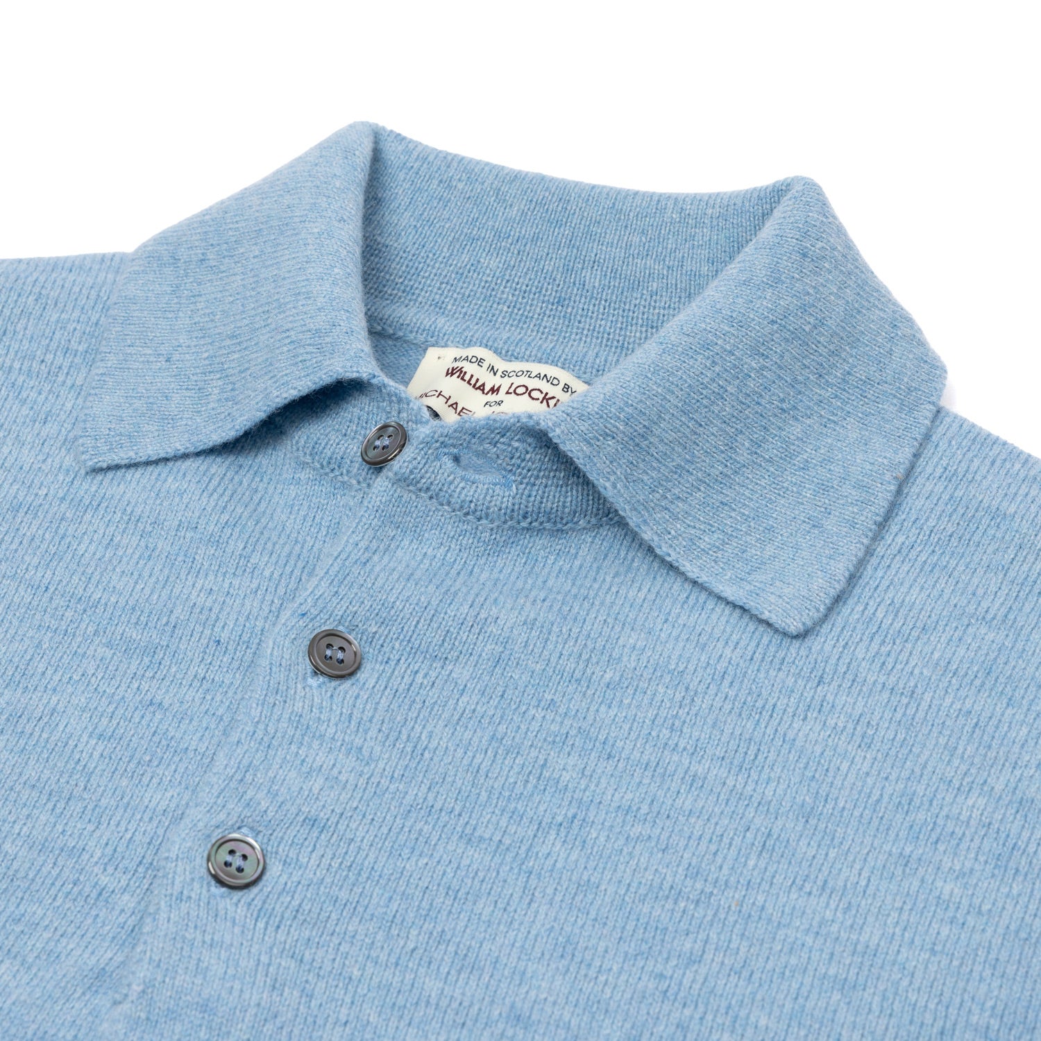 MJ Exklusiv: Polo-Pullover "Rob Howard" aus reiner Geelong Lambswool - 2 Ply